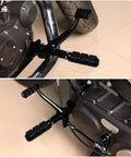 Forward Control Peg Levers And Linkages Kit For Harley Sportster 04-13 Full Brake And Shifter Setup With Pegs Levers Linkage And Hardware Bolt On Front Mounts Fits 1200 Custom 2004-2013 Roadster 2004-2008 Low 2006-2011 Nightster 2007-2012, black installed