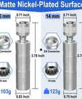 14mm And 16mm Spark Plug Socket Set Thin Wall Three-Eighths Inch Drive 12-Point Magnetic Swivel Sockets with dimensions