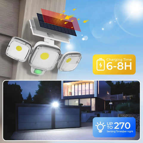 Hella Bright Solar Motion Sensor Outdoor Lights With Remote And Three Smart Modes Using Cob Led Lighting For Zero Dark Spots And Top Tier Security Perfect For Patios And Walkways With Dead Easy Install And Killer Rain Proof Design