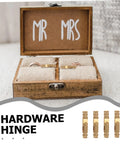 Wooden box with brass invisible cylinder barrel hinges 25 pack small concealed jewelry box hinges for hidden cabinet doors.
