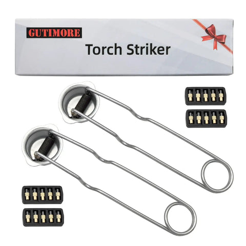 Spark Lighter For Torch 2 Pack With 20 Extra Flint Replacements Ideal For Welding, Brazing And Soldering Durable Flint Striker Lighter Built For Pro Use