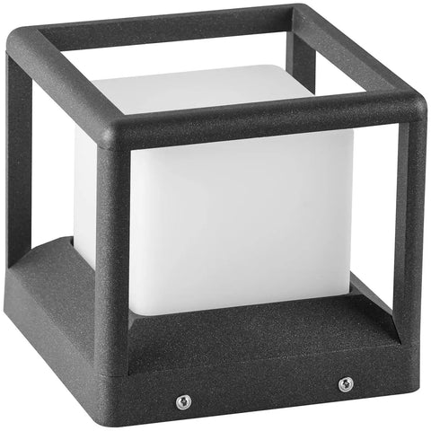 Outdoor Post Lights Hard Wired AC 100 To 240V Column Light, aluminum frame, E26 LED bulb, waterproof, 3000K for patio garden gate posts.