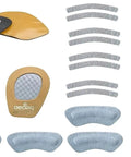 Deluxe Comfy Fit Right Kit For Women Small With Lady Gel And Leather Heel Grips Two Pairs Forefoot Grips And Eight Strap Grips