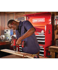 Person using V20 Cordless Drill And Driver Kit With One Half Inch Chuck Battery And Charger Included High Output 320 Watts