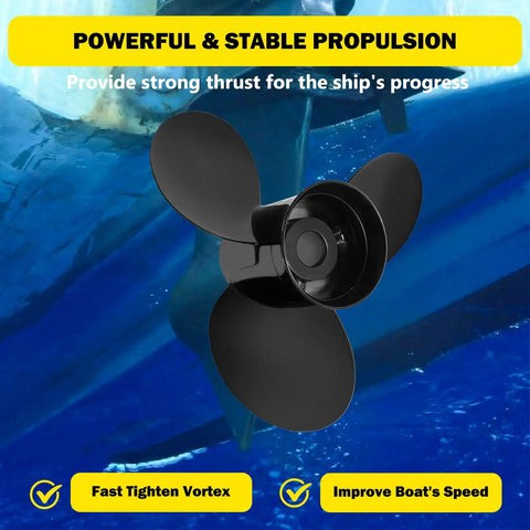 Beefed-Up 15X17 Aluminum Boat Propeller for Mercury Outboard 135-300HP Mercruiser Alpha One RH Right Hand Replacement OEM 48-832828A45 3 Blade 15 Diameter 17 Pitch Boat Prop