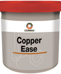 Copper Ease 500G High Temp Copper Anti Seize Grease For Car Parts Tub with red lid, designed to prevent seizing on metal joints.