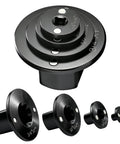 Heavy Duty Cr-Mo Low Profile Impact Socket Adapter Set With High Torque Drive Conversion Kit For Tough Jobs And Pro Mechanics, black 4-piece