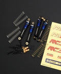 47mm Oil Type Shocks For CR18P Hobbyplus 1/18 Rock Van Front And Rear Upgrade Kit Blue Alloy Bodies With springs and accessories