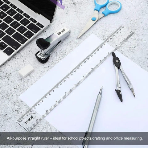 20 Pack Bulk 12 Inch Clear Plastic Rulers Set With Inches And Metric For Classroom Use Easy To Read Straight Edge Rulers