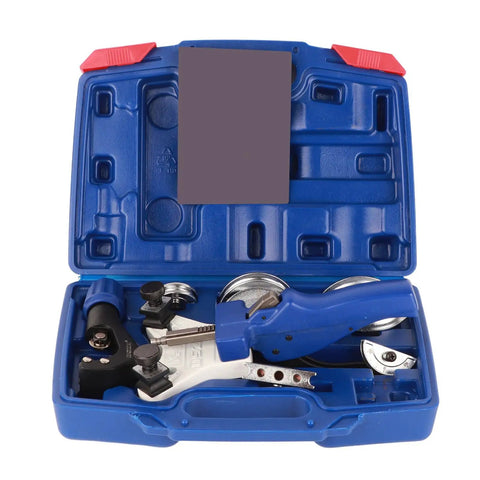 Ultimate Ft Vogue Heavy Duty Manual Pipe Bender For Copper Tubes 5Mm To 12Mm in blue carrying case with tools.