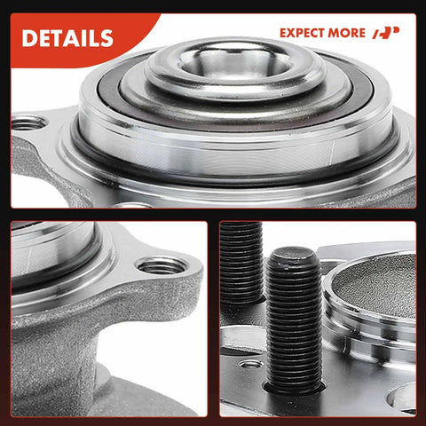 Pro Grade Rear Wheel Bearing And Hub Assembly Fits Honda Odyssey 2005 To 2010 Zero Hassle Direct Swap With Five Lug Pattern And Four Hole Flange Pre Applied Grease For Bulletproof Reliability