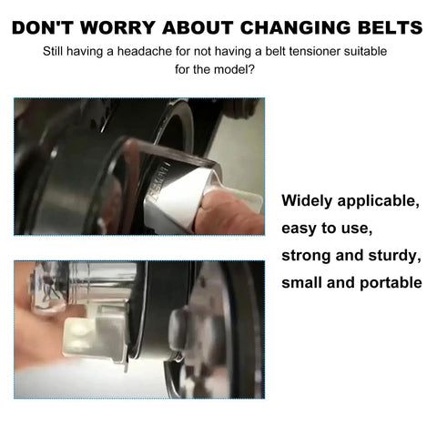 Two Pack Stretch Belt Remover And Installer Tool Kit for cars and vehicles in use for quick removal and easy installation