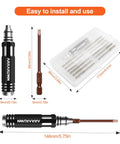 12-In-1 RC Screwdriver Set Dope Tool Kit With S2 Steel Bits For RC Cars Drones Planes Helicopters Quadcopters Boats FPV