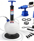 6L Dual Operation Oil Extractor Pump With Pneumatic And Manual Fluid Suction No Mess Oil Change Kit, parts shown