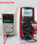 Variable DC Power Supply For Bench Use With 32V 6A Output OVP OCP OTP Protection 4 Digit LED Display in accuracy test setup