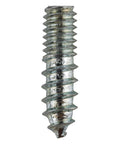 Top Shelf 8-32 X 5/8 Inch Zinc Plated Double End Screw shown upright, designed for cabinet knobs and drawer pulls.