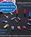 All In One 300 Piece 19 Size Electrical Crimp Connectors Go To Kit With Crimp Tool And Storage Box displayed on a table