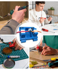 Adjustable Heat Resistant Soldering Jig With Durable Jaw Fixture in use for electronics and DIY projects