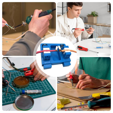 Adjustable Heat Resistant Soldering Jig With Durable Jaw Fixture in use for electronics and DIY projects
