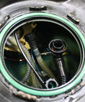 Close-up of fuel pump tank seal gasket installed for Chevy, Ford, GMC Sierra 1500 2500, Ram 1500, Dodge, Chrysler 300