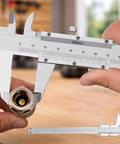Stainless Steel Digital Caliper Measuring Tool With 0.001 Inch And 0.02mm Precision, Handy Vernier Digital Micrometer in use