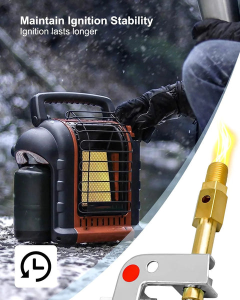 HUQUZN pilot assembly for Mr. Heater Enerco portable propane heater; fits MH9B/MH9BX/MH18B