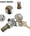 Heavy Duty Tool Cabinet Lock With Key For Drawers And Garage Cabinets Zinc Alloy Cam Lock With Copper Core Comes With 2 Keys