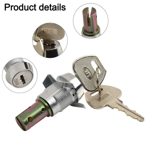 Heavy Duty Tool Cabinet Lock With Key For Drawers And Garage Cabinets Zinc Alloy Cam Lock With Copper Core Comes With 2 Keys