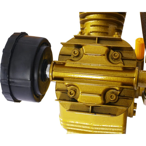Heavy Duty 5.5HP V-Type Air Compressor Pump Head, Dual Cylinder 2 Piston Design, Premium Cast Iron Construction, Delivers Massive 21CFM At 115 PSI For Professional Workshops And High Demand Pneumatic Tools