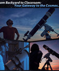 4K Telescope Camera For Beginners 8MP USB Astronomy Camera setup for observing night sky with 1.25 inch focuser.