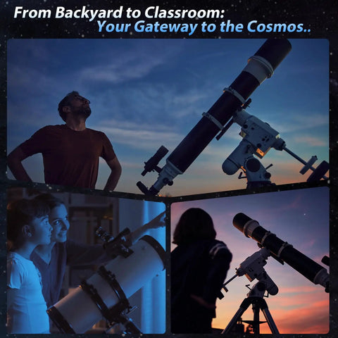 4K Telescope Camera For Beginners 8MP USB Astronomy Camera setup for observing night sky with 1.25 inch focuser.