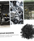 500 Piece Wave Washer Set For Automotive, Marine, And Home Appliances, Compression Spring Washers That Stop Loosening, Provide Elastic Buffering, Secure Electrical Connections, Heavy Duty And Easy To Install No Fuss black repair washers for automotive and home use