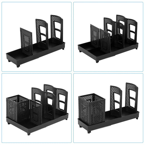 Go To Heavy Duty Coffee Cup Dispenser with Straws Holder and Lid Organizer for Countertop Plastic Cup Rack, three compartments