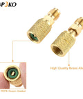 R410A Straight Swivel Mini Split Adapter With Five Sixteenth SAE Female To One Quarter SAE Male Quick Couplers For HVAC And Ductless Mini Split Systems Pro Grade DIY Friendly Two Pack brass adapter
