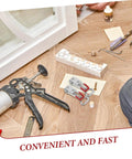 Six Piece Quick Release Toggle Clamp Set For Freezer Doors Smoker Lids And Trunks next to tools on wooden floor