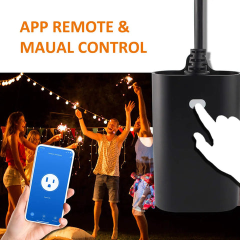 Outdoor Z Wave Dual Smart Outlet With Waterproof Dual Socket No Fuss Repeater Built In Hub Required in app and manual use