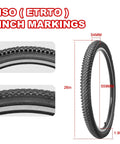 26 Inch Mountain Bike Tire Set 26x1.95 With Schrader Valve Inner Tubes, Includes Tire Levers And Liners, tire dimensions displayed