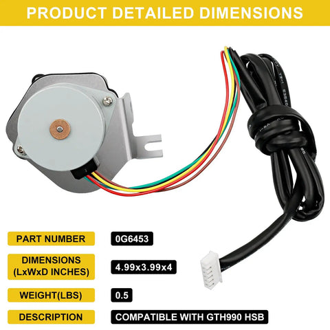 Stepper Motor Assembly 0G6453 For Guardian Home Standby Generator Replacement Part Compatible With GTH990 HSB