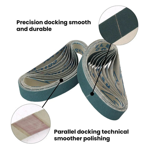Replacement 20 Piece Sanding Belt Kit 400 Grit Ceramic and Aluminum Oxide Belts for Ken Onion Edition Work Sharp Knife and Tool Sharpener Pro Grade Sharpening Belts