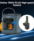 Tina2 Plus And Tina2C Ceramic Hotend Block For 3D Printer 40 Second Fast Heat Up 240C Max Temperature 3D printing process shown