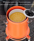 High Temperature Grease Pump Kit For 5 Gallon Buckets With 19Ft Explosion Proof Tubing showing 40L drum and open lid