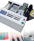 High-Precision Fully Automatic Heat Shrink Tube Cutter Machine With Micro Computer Control for precise cuts in rubber and plastic tubes.