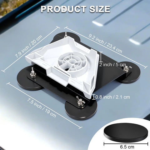 Mini Satellite Internet Roof Mount For Cars And RVs With Four Strong Magnets No Drill Quick Release Magnetic Kit 200Lb Base