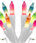 Two Pack Easter Fairy Lights Set With 100 Mini Pastel Bulbs On 20 Ft White Wire Multicolor 120V UL Certified For Patio Wreath Garland