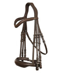 Pro Grade Padded Weymouth Dressage Bridle For Horses Dual Reins Included Premium Vegetable Tanned Leather