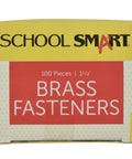 Top Shelf Brass Plated Fasteners 1-1/2 Inches Size 6 Bulk Pack Of 100 Heavy Duty Binding Pins packaging shown with 100 pieces.