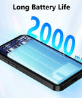 Snag This Slick Pocket Powerhouse Smartphone With Unlocked Four G Network And Generous Five Twelve Gb Memory Featuring HD touchscreen showing 2000mAh battery.