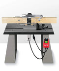110V Single Phase Kickout Switch With Massive Stop Sign Paddle For Router Tables And Table Saws Quick Emergency Shutoff on a router table setup.