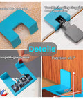 The Easy Hinge Mate Quick Install Hinge Jig With Magnetic Locking For No Drill Door And Cabinet Setup, showing features