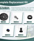 All In One Lawn Mower Blade Replacement Kit With Fan Bolts Nuts And Washers For Dual Blades Fits 21 Inch Mowers Compatible